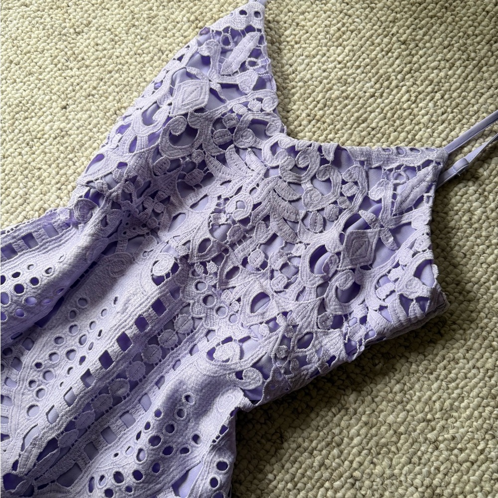 Lulu's Light Purple Lace Dress